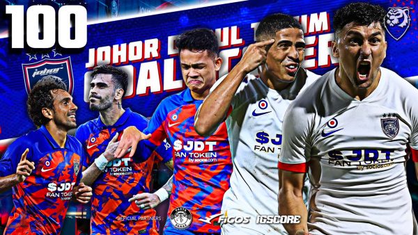 JDT Hanya Tunggu Masa Catat Rekod Jaring 100 Gol Dalam Satu Musim Liga