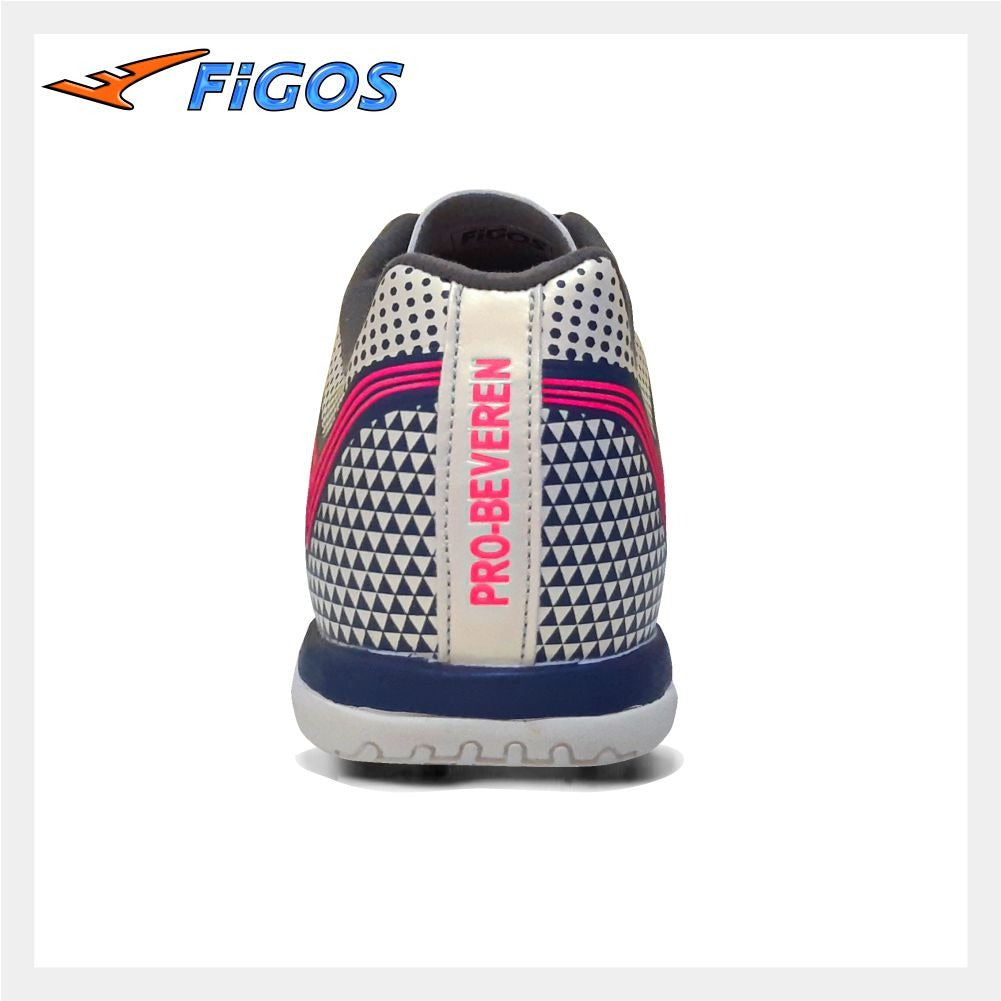 FIGOS Pro Beveren Chameleon Pearl White Futsal Shoes