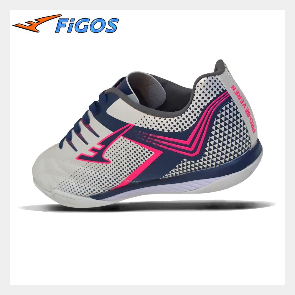 FIGOS Pro Beveren Chameleon Pearl White Futsal Shoes