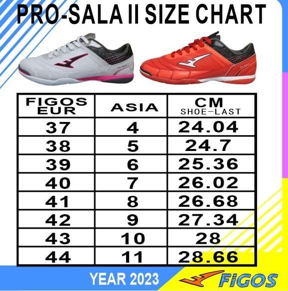 FIGOS Pro Sala ll Fierce Red Futsal Shoes