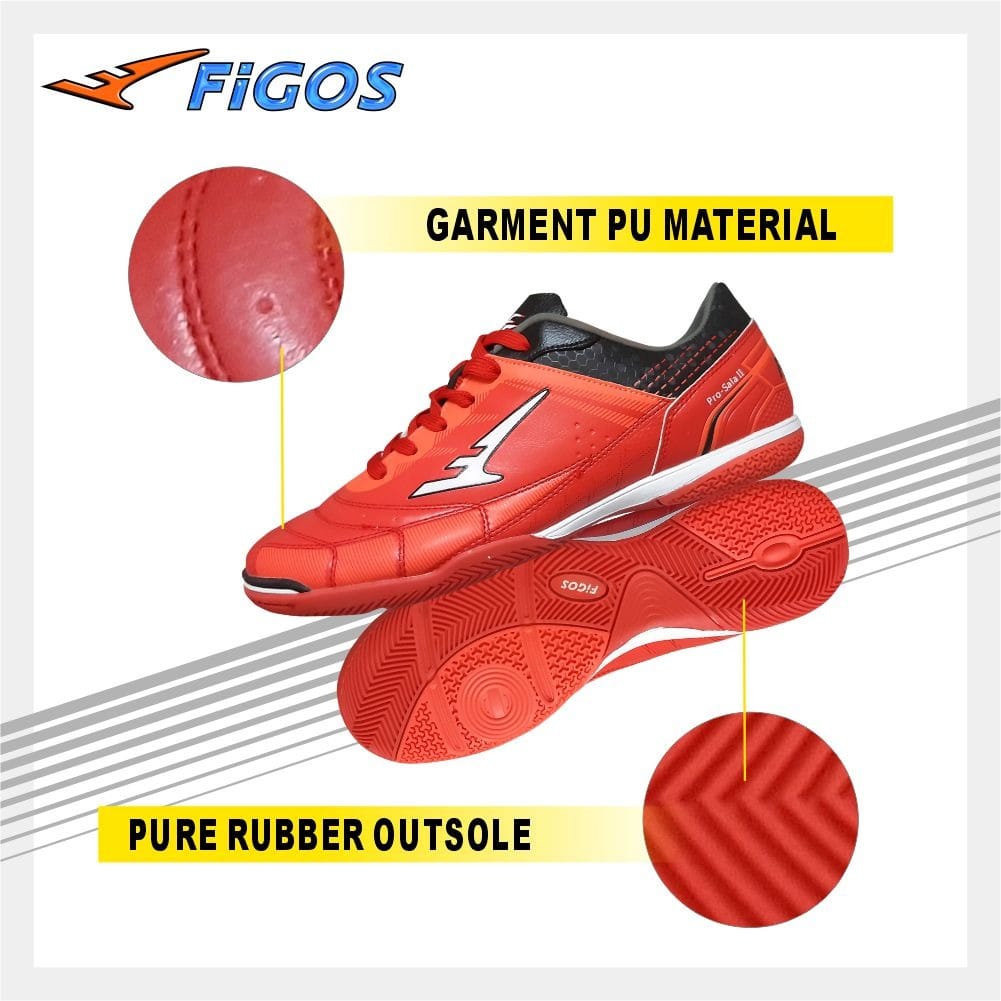 FIGOS Pro Sala ll Fierce Red Futsal Shoes