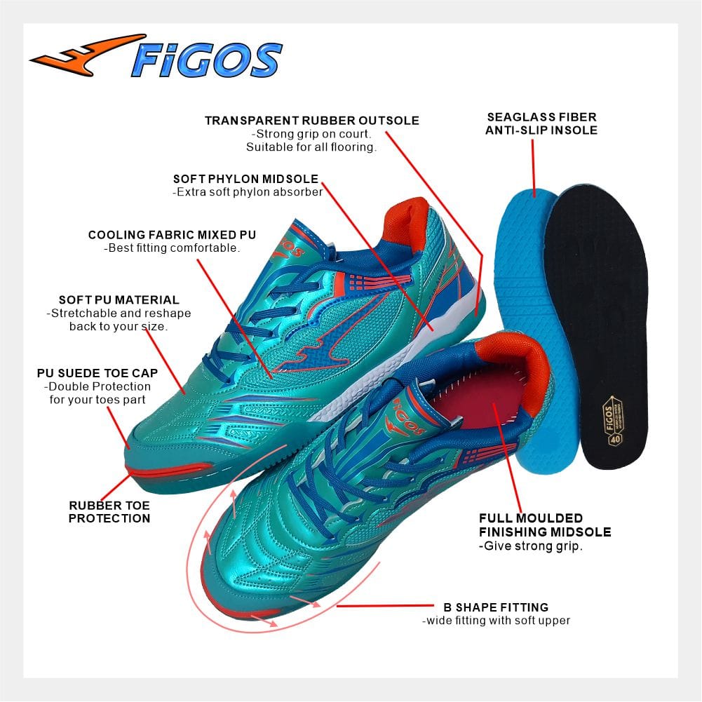 FIGOS Pro Alpha Futsal Unisex For Men