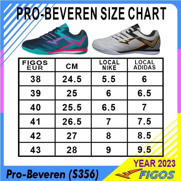 FIGOS Pro Beveren Elite White Force Futsal Shoes