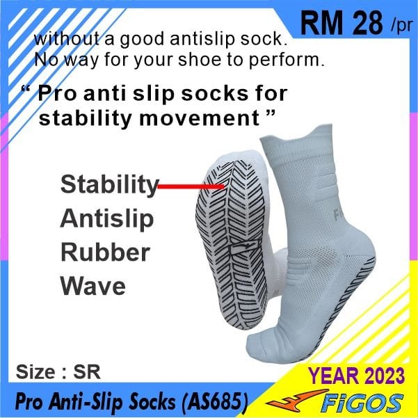 FIGOS New Full Grip Anti Slip Socks Unisex 2023