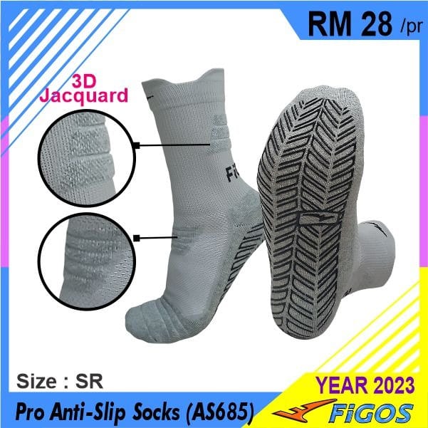 FIGOS New Full Grip Anti Slip Socks Unisex 2023