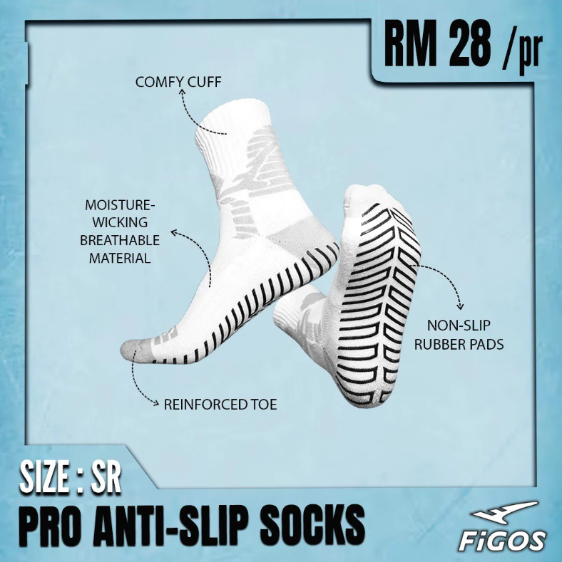 FIGOS Pro Anti Slip Socks For Unisex AS660