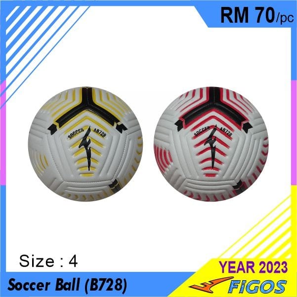 FIGOS Soccer Ball B728 Size 4 High Bounce