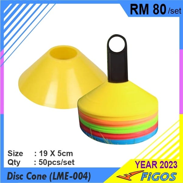 FIGOS Disc Cone Set of 48pcs Multicolor LME004