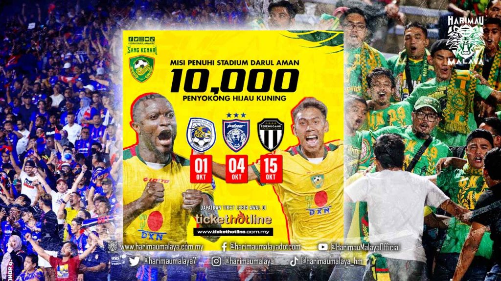 Stadium Darul Aman Dijangka Full House Oktober Ini Penyokong Kda Fc Jdt Hadir Dengan