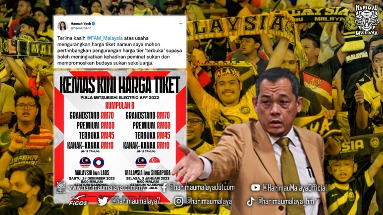 FAM turun harga tiket Piala AFF