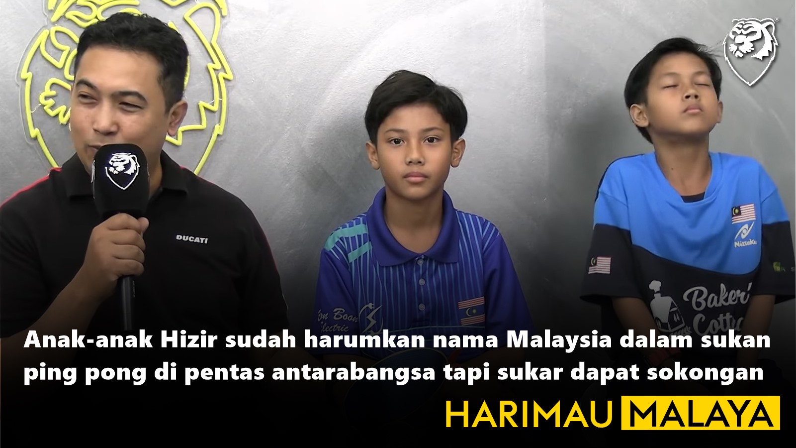 Anak-anak Hizir sudah harumkan nama Malaysia dalam sukan ping pong di pentas antarabangsa tapi sukar dapat sokongan